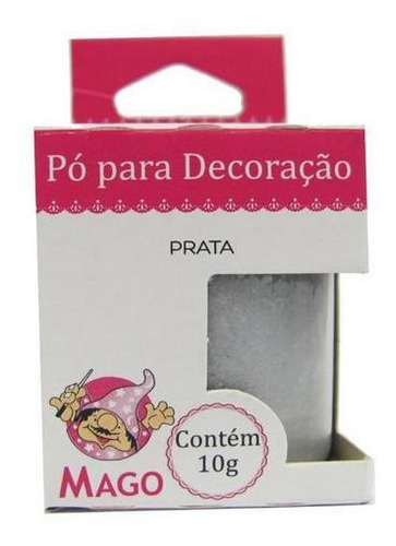 Pó Para Decoração Mago Prata 8gr