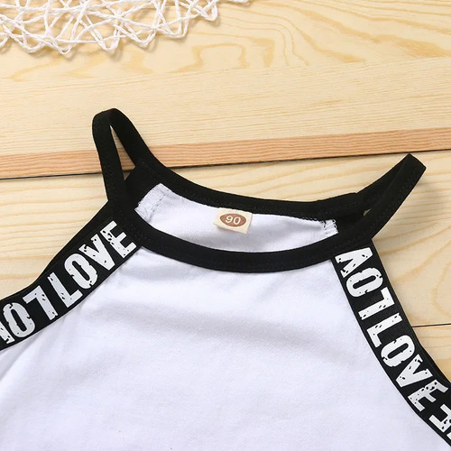 Conjunto De Pantalones Cortos Sin Mangas De Verano Para Niño