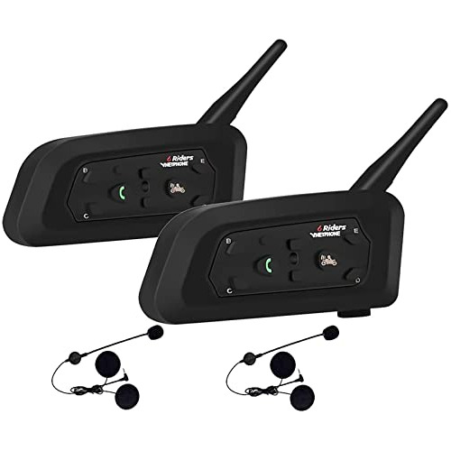 V6 Bluetooth Casco De Motocicleta Intercom Auricular 12...