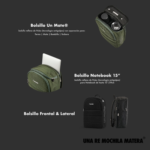 Imagen 4 de 10 de Set Matero Mochilero Black - Termo Coleman 1.2l