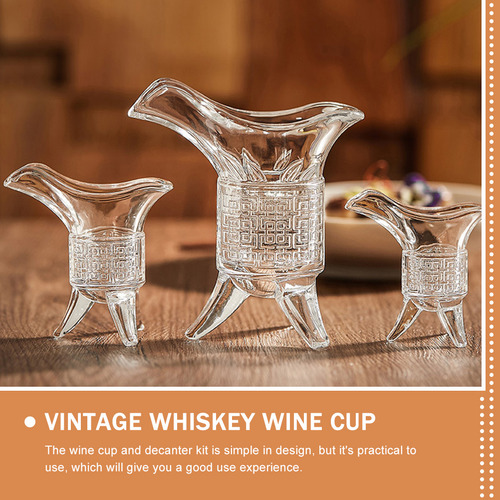 1 Juego De Dispensador De Vasos De Vidrio Con Diseño Retro,