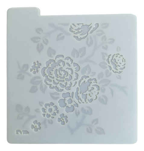 Stencil Rosas En 3 Partes Repostería Porcelana 