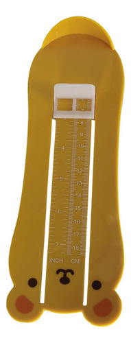 Régua De Medição De Pés Para Crianças Amarelo