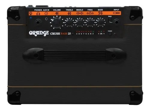 Amplificador Orange Crush Bass 25 Transistor para baixo de