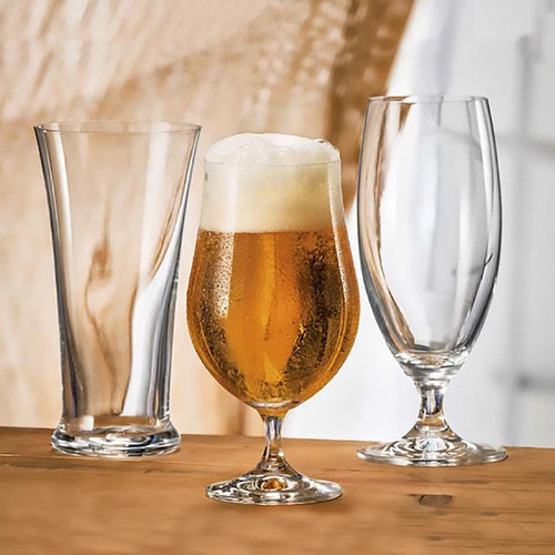 Vaso de cristal Bohemia para cerveza, 380 ml, Forum, 2 piezas