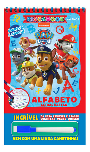 Riscabook Patrulha Canina Tapa Blanda 2025