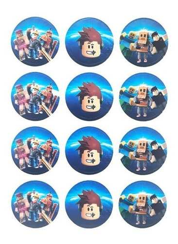  Stickers Roblox X 24 U Fiestas Cumpleaños Cotillón