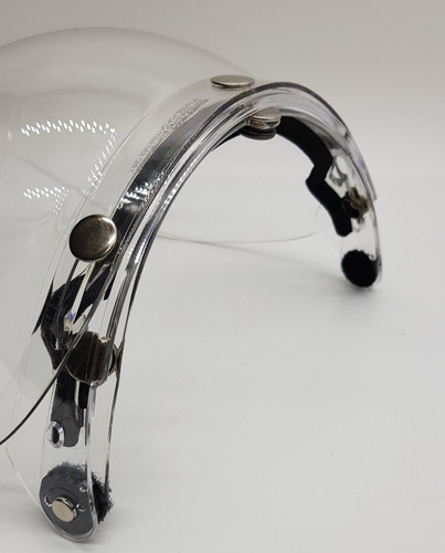 Viseira Bolha Com Flip Para Capacete Zeus 380 Cristal