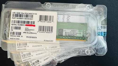 Hpe 16gb 1rx4 Pc4-2400t-r Kit