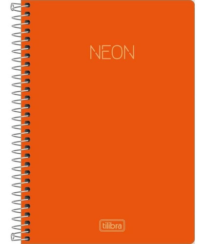 Caderno Universitario Neon Laranja 1 Materia 96f Tilibra