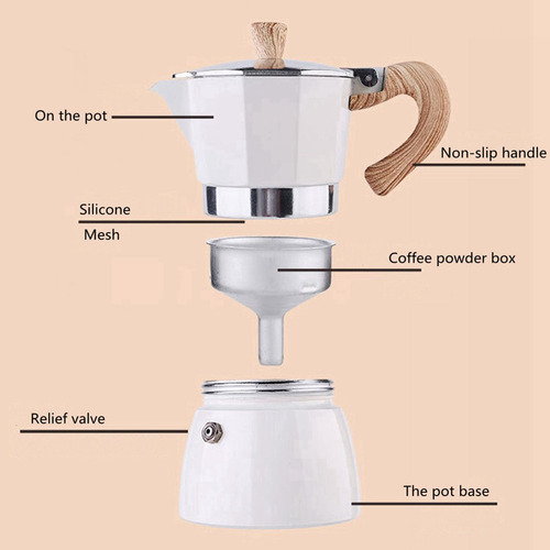 Cafetera Italiana Espresso Café 150ml 150ml 150ml O 300ml