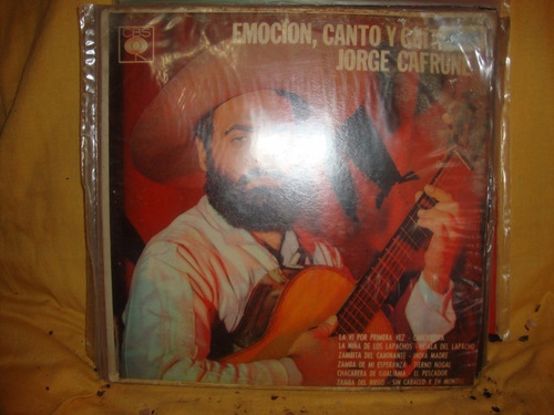 Vinilo Jorge Cafrune Emocion Canto Y Guitarra F3