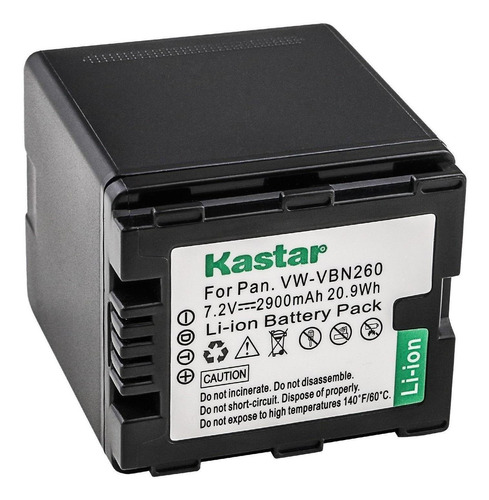 Bateria Para Filmadora Panasonic Kastar Vw-vbn260 2900mah