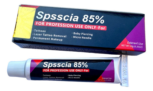 Pomadas Tattoo Spsscia Anestésica 85% Lacrada Com Selo