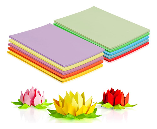 200 Pieza Papel A5 Color Origami Para Manualidad Copia 10 X