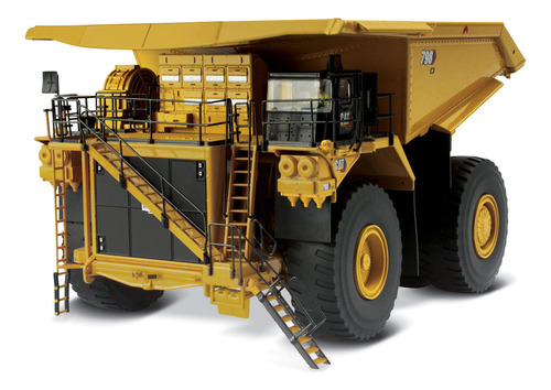 Miniatura Detalhada 1/50 Caterpillar 798 Caminhão Mineração Cor Amarelo
