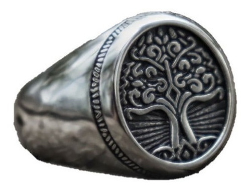 Anillo De Hombre Arbol De La Vida Silver Space Moda 2020