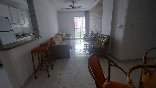 Imagem 4 de 30 de Vista Para O Mar! Mobiliado! Apartamento Com 2 Dormitórios À Venda, 85 M² Por R$ 435.000 - Vila Guilhermina - Praia Grande/sp - Ap4494