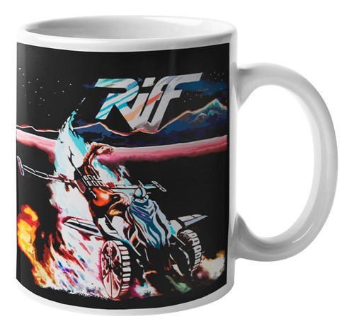 Tazón Taza Riff Carruaje Bandas Rock Rockero Heavy Metal