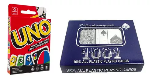 Jogo De Cartas Uno + Baralho Duplo Copag 1001