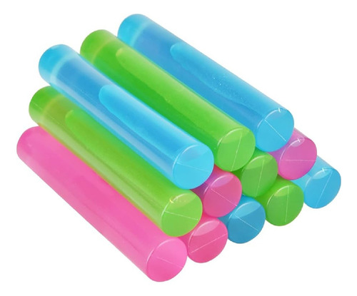 12 Hielos Reutilizables Lavables Para Botellas Dif Colores Multicolor