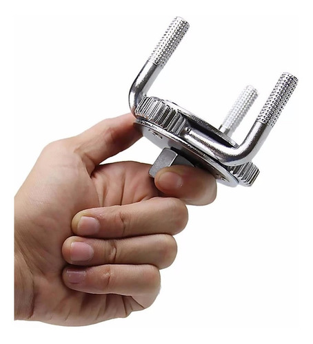 Imagen 2 de 5 de Llave Saca Filtro De 3 Patas Universal Eurotech 65 - 110 Mm
