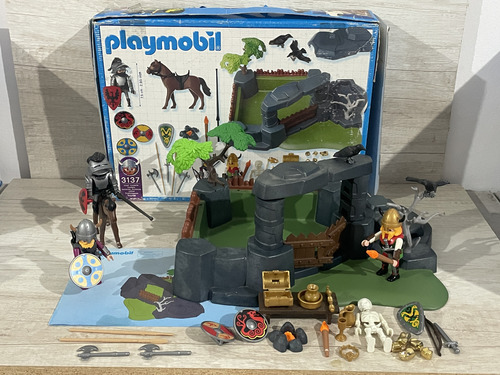 Playmobil Vintage Set 3137 Vikingos Knight Caballeros (Usado)