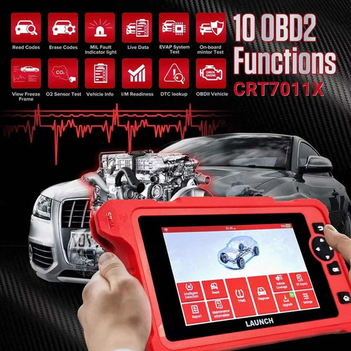 Escaner Automotriz Launch Tpms Crt7011x + 4 Sensores +26 Fun