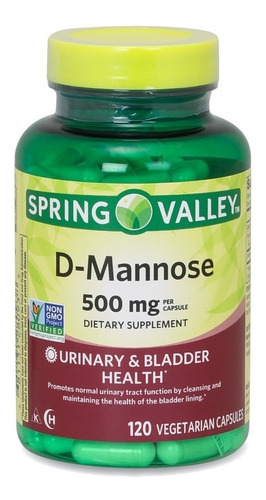 Imagen 1 de 2 de D-manosa D-mannose Salud Del Tracto Urinario 120 Caps Spring