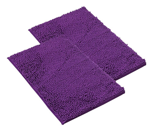 Lisuo Soft Absorbent Plush Bath Rug Mat, 24 X 16, Microfiber