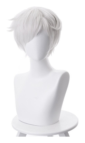 Peluca De Cosplay Normando, Anime Yakusoku No Neverlsilvery