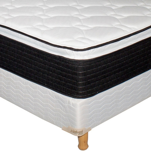 Sommier Colchon Queen Inducol Pocket Extra Comfort 160 X 200