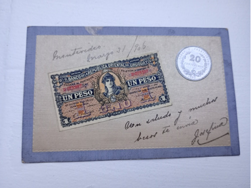 Tarjeta Postal Antigua Uruguaya 1906