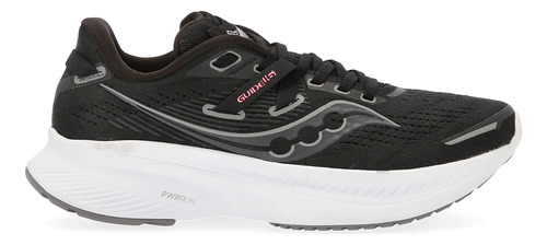 Zapatillas Running Saucony Guide 16 Mujer En Negro Y Blanco 