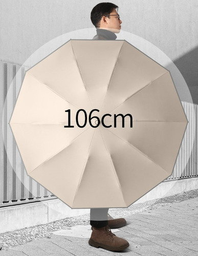 Paraguas Plegable Automático Con Luz Led Y Protección Uv