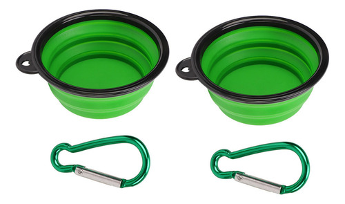 Cuenco Plegable Para Mascotas, 2 Cuencos Plegables Para Perr