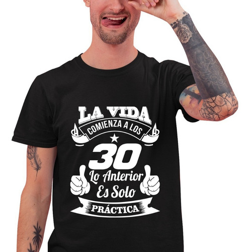 Remera Camiseta Personalizada Cumpleaños Vida Comienza Meses