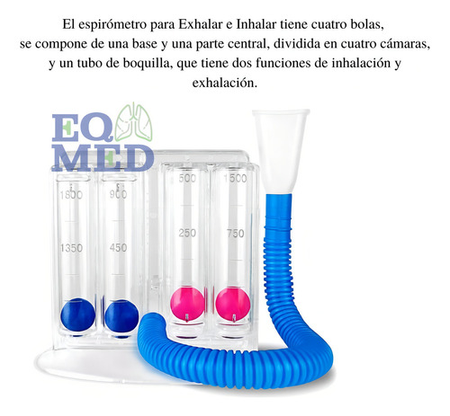 Inspirometro Espirómetro Ejercitador Respiratorio Pulmonar