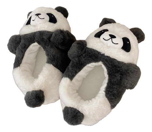 Zapatillas De Invierno Para Mujer, Pantuflas De Panda
