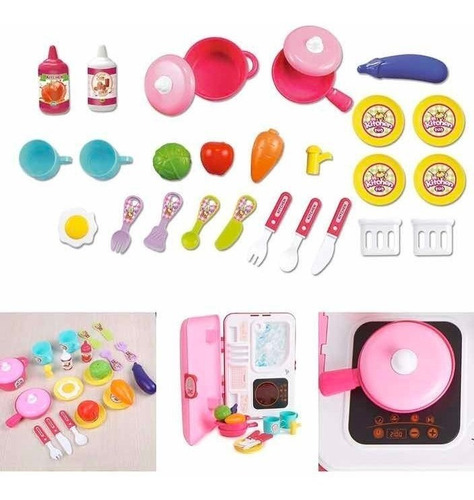 Cocinita De Juguete Plegable Tipo Maletica Para Niñas