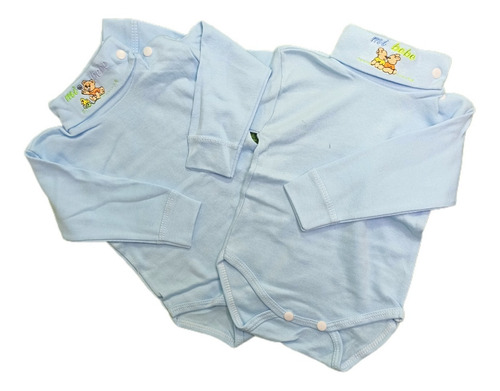 Pack 2 Body Beatles Para Bebes De 0-6 Meses - Celeste