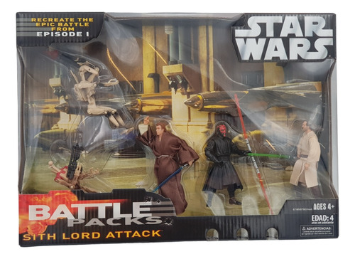 Star Wars Battle Packs Sith Lord Attack Figuras Sueltas