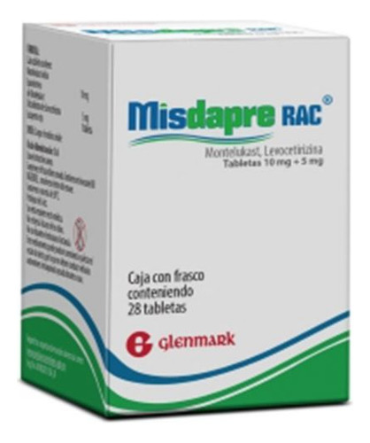 Misdapre Rac 10 Mg + 5 Mg Caja Con Frasco Con 28 Tabletas