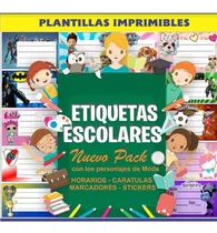 Comprar Kit Etiquetas Escolares Kit Gold +8 Gb Imagenes Png Hd