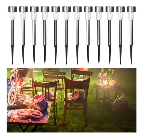 . 10x Luz Solar Para Pátio, Luz De Pátio, Luz Quente