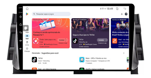 Multimidia Kicks 17/22 9p Android Carplay 2/32gb