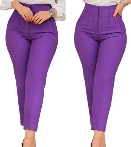 Pantalones acampanados morados para mujer, pantalones acampanados para mujer,  pantalones de cintura alta, pantalones de tiro alto para mujer, pantalones  acampanados burdeos para mujer -  México