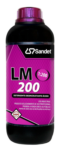 Lm 200 1 Litro Shampoo Detergente Desincrustante Sandet