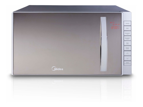Imagen 2 de 5 de Microondas Midea 23lt Mirror Gris Mmp 23 Gabv