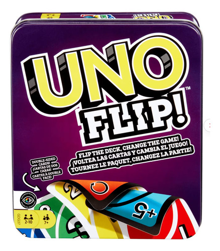 Juego De Carta Uno Flip Metálica